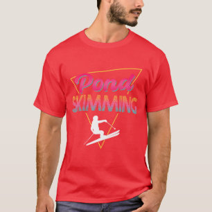 80s Retro Vijver Skieten Design jongen T-shirt