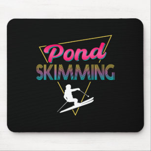 80s Retro Vijver Skieten Kleding Ski Vijver Skimme Muismat