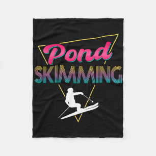 80s Retro Vijver Skimming Apparel Ski Pond Skimmer Fleece Deken