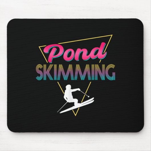 80s Retro Vijver Skimming Apparel Ski Pond Skimmer Muismat (Voorkant)