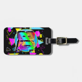 80'S RETRO VINTAGE OLD SCHOOL STIJL BAGAGELABEL (Voorkant horizontaal)