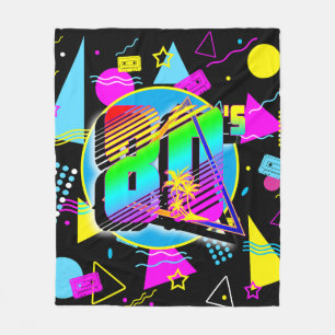 80'S RETRO VINTAGE OLD SCHOOL STIJL FLEECE DEKEN
