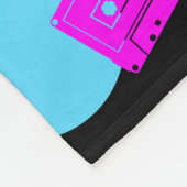 80'S RETRO VINTAGE OLD SCHOOL STIJL FLEECE DEKEN (Hoek)
