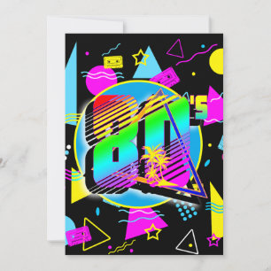 80'S RETRO VINTAGE OLD SCHOOL STIJL KAART