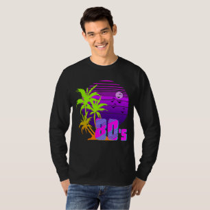 80's Retro Vintage Zonsondergang T-shirt