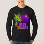 80's Retro Vintage Zonsondergang T-shirt (Voorkant)