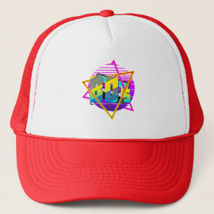 80's Retro Vintage Zonsondergang Trucker Pet