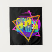 80's Retro Vintage Zonsondergang  Wandkleed (Voorkant)