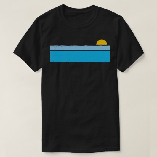 80s Retro zonsondergang T-shirt (Design voorkant)