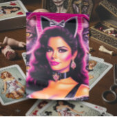 80s Retrowave Cat Woman Tissuepapier