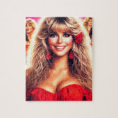 80s Retrowave Vrouw Legpuzzel (Verticaal)