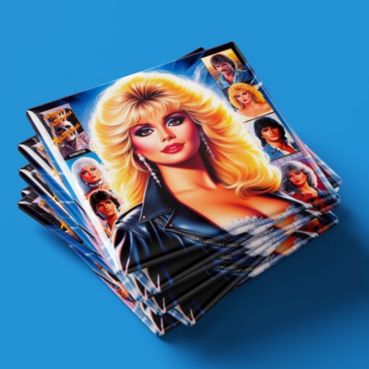 80s Retrowave Vrouw Magneet