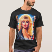 80s Retrowave Vrouw T-shirt (Voorkant)