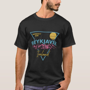 80's Reykjavik IJsland Midnight Sun T-shirt