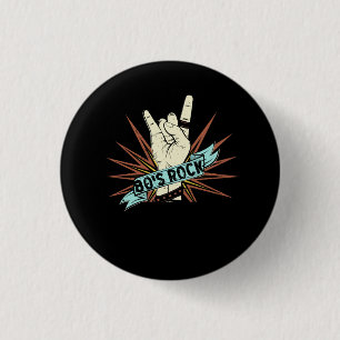 80s Rock Band 80's rock-'n-roll muziekliefhebber R Ronde Button 3,2 Cm