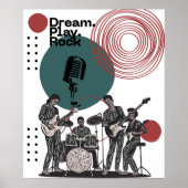 80's Rock Band Poster (Voorkant)