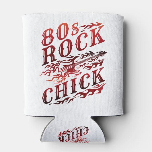 80s Rock Chick Eighties Music Blikjeskoeler (Achterkant)