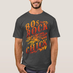 80s Rock Chick Vrouwen Rocker Band Concert grappig T-shirt
