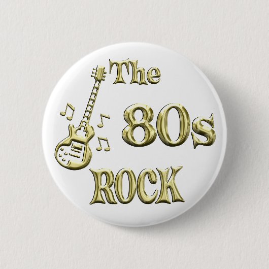 80s ROCK Ronde Button 5,7 Cm (Voorkant)