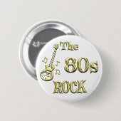 80s ROCK Ronde Button 5,7 Cm (Voorkant /achterkant)