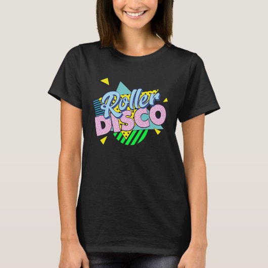 80s Roller Skate Party  ROLLER DISCO T-shirt (Voorkant)