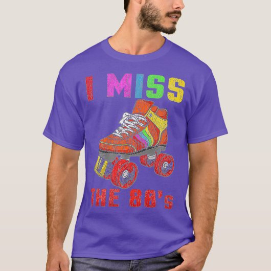 80s Rollerskates T Shirt  Roller Skating (Voorkant)