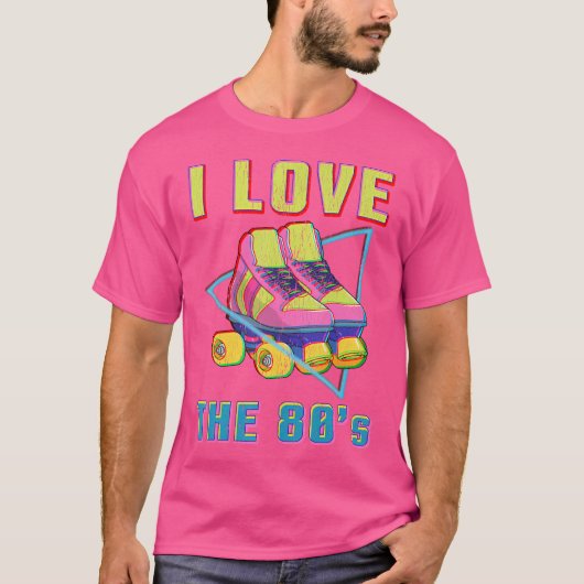 80's Rollerskates T Shirt Rolschaatsen D (Voorkant)