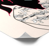 '80s Roze' Poster Afdrukken (Hoek)