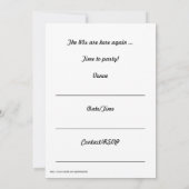 '80s 's avonds durende uitnodiging '80s 'boombox'  (Achterkant)