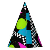 80s Sierkussen met platterverf Feesthoedjes (Achterkant)