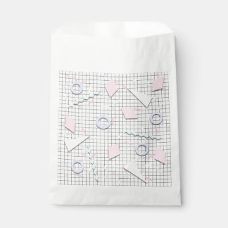 80s Snoep Pastel Geo Print Favor Tassen Bedankzakje