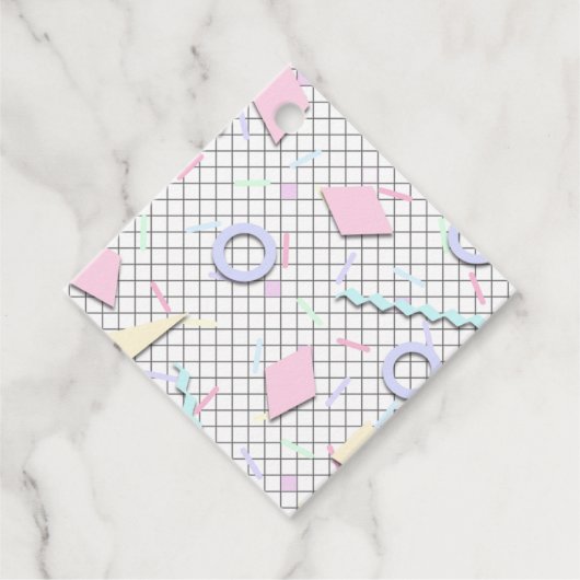 80s Snoep Pastel Geo Print Labels (Voorkant)