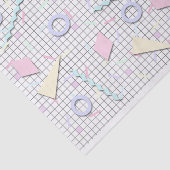 80s Snoep pastel geo print tissuepapier (Detail)