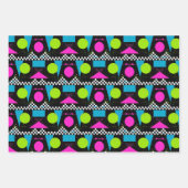 80s Splatterverf Gift Wrap Reeks Inpakpapier Vel (Voorkant 3)