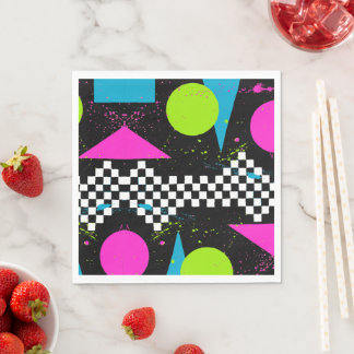 80s Splatterverfpapier Napkins Servet