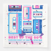 80's  Stijl 80'S Retro Cassette Design Servet (Voorkant)