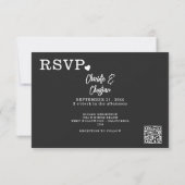 80s Stijl Retro Muziek Tape RSVP Kaart (Achterkant)