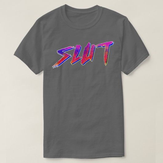 80s stijl typografisch ontwerp t-shirt (Design voorkant)