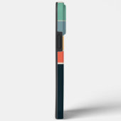 80s Stripe eenvoudig monogram initiaal aangepast Case-Mate iPhone Case (Achterkant / Rechts)