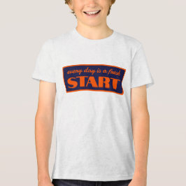 80s Style Bord met rode kleur Tri-Blend Shirt