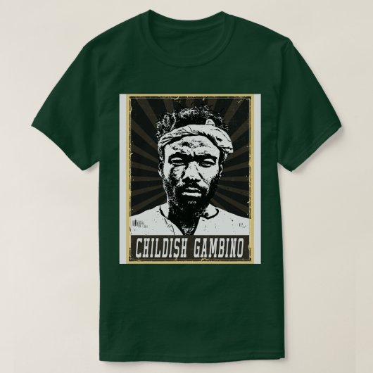 80s Style Childish Gambino TShirt (Design voorkant)