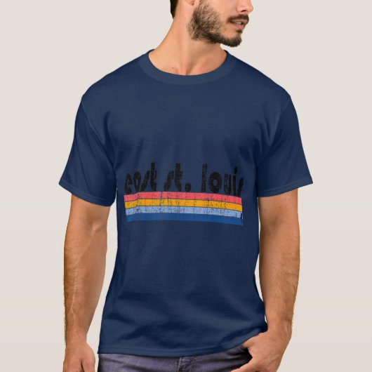 80s Style East St. Louis IL T-shirt (Voorkant)