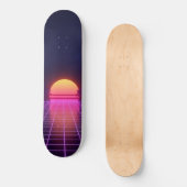 80s Sunset Persoonlijk Skateboard (Voorkant)