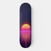 80s Sunset Persoonlijk Skateboard (Voorkant)