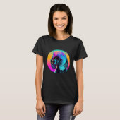 80s Synthwave en Poodle Esthetiek T-shirt (Voorkant volledig)
