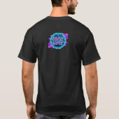 80s Synthwave "May Day" Neon Grafisch Heren- T-shirt (Achterkant)