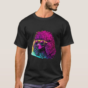 80s Synthwave met Poodle Retrowave T-shirt