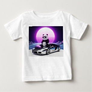 80s Synthwave Panda op Chrome Auto