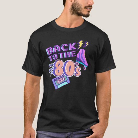 '80s Theme Party Back to the 80's Fancy Dress Cost T-shirt (Voorkant)