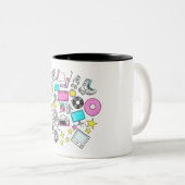 80s Throwback Mug Tweekleurige Koffiemok (Voorkant rechts)